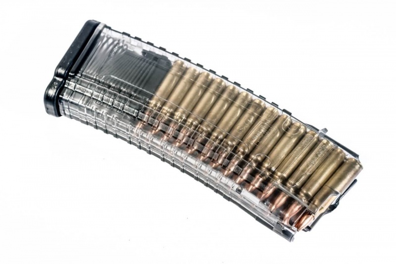Магазин Pufgun на Сайга МК223, 30 патронов, прозрачный, арт. Mag Sg223-30/Tr